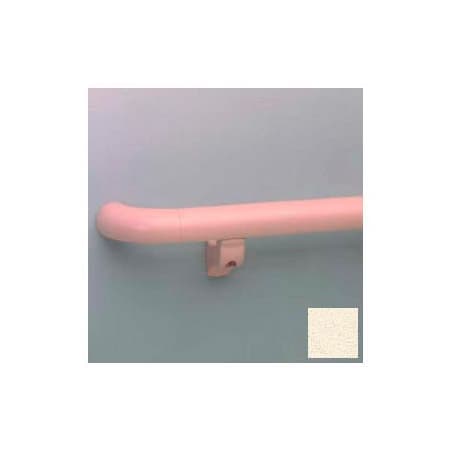 Pawling Round Handrail, 1-1/2" Grip, Aluminum Retainer, 12' Long, Porcelain BR-1200-12-555
